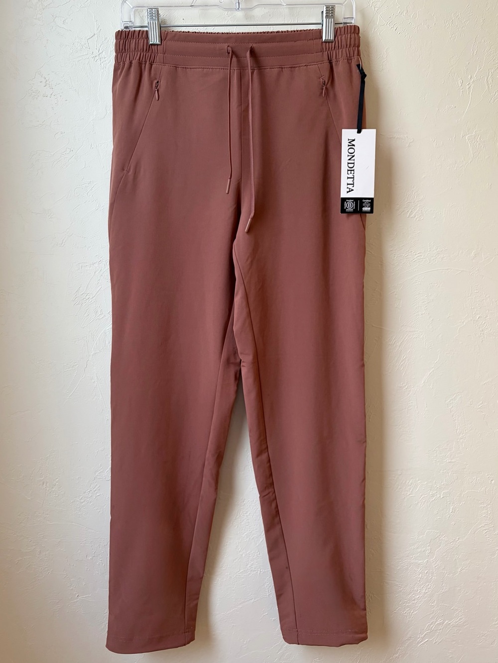 Mondetta High Rise Performance Joggers Cognac NWT Small